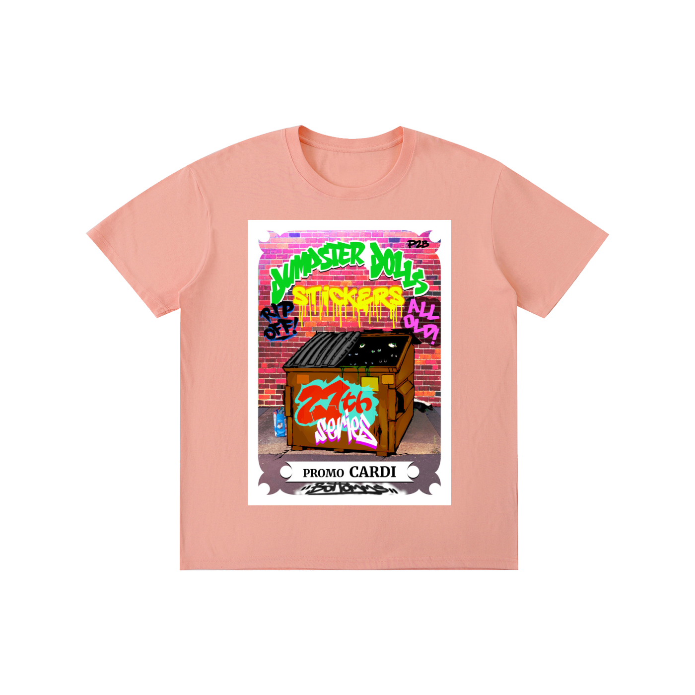 Dumpster Dolls - Promo Cardi - Multiple Colors - Pure Cotton Unisex T-Shirt