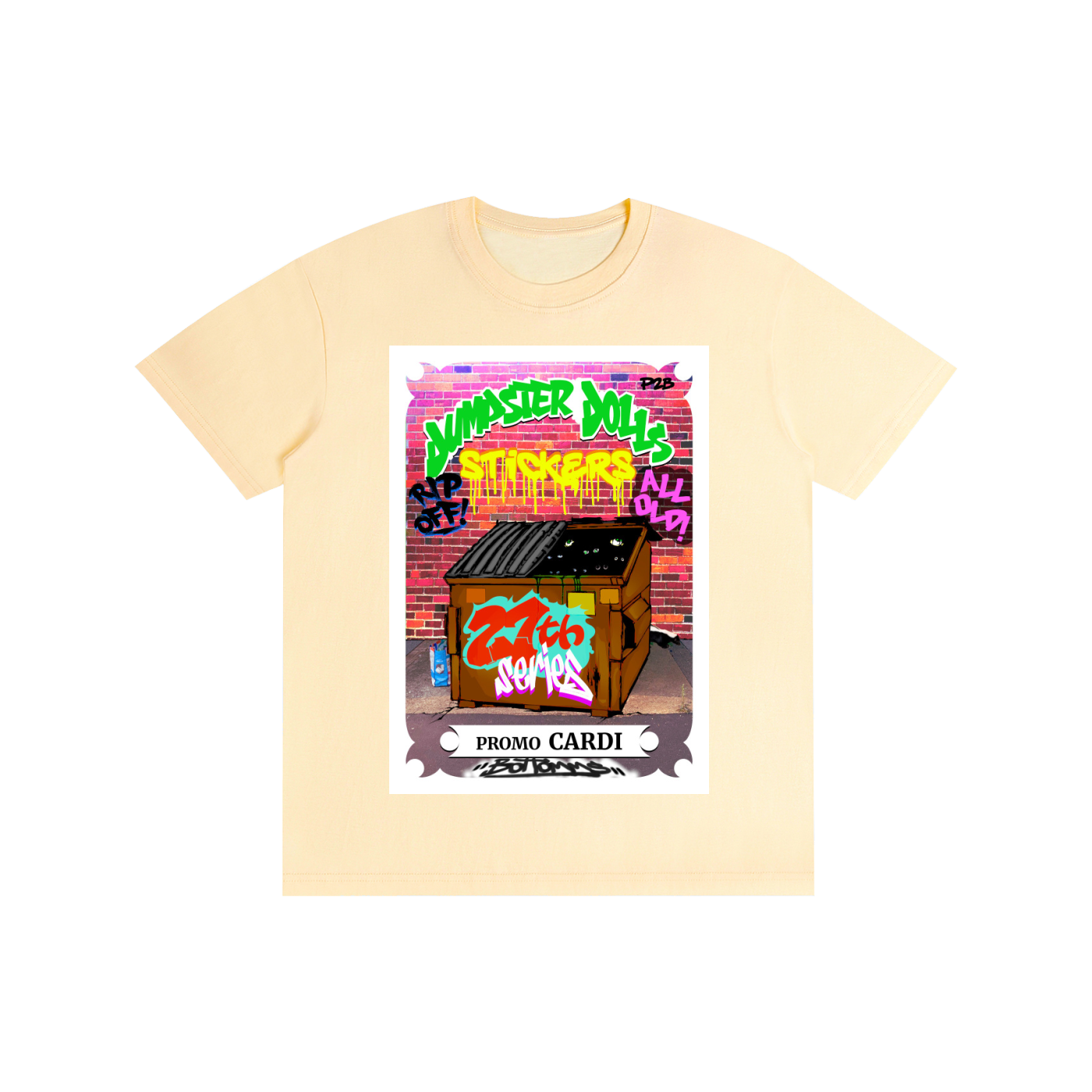 Dumpster Dolls - Promo Cardi - Multiple Colors - Pure Cotton Unisex T-Shirt