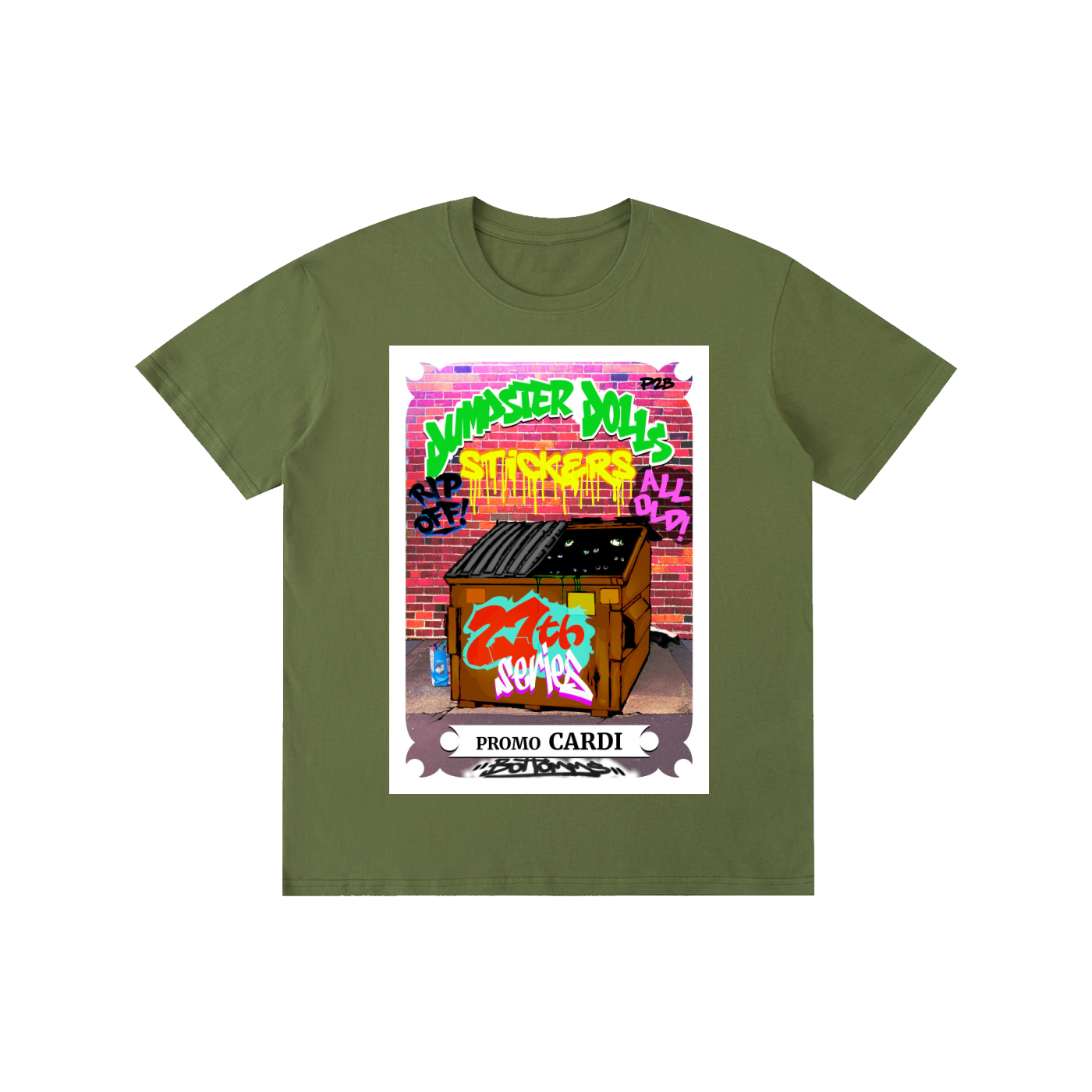 Dumpster Dolls - Promo Cardi - Multiple Colors - Pure Cotton Unisex T-Shirt