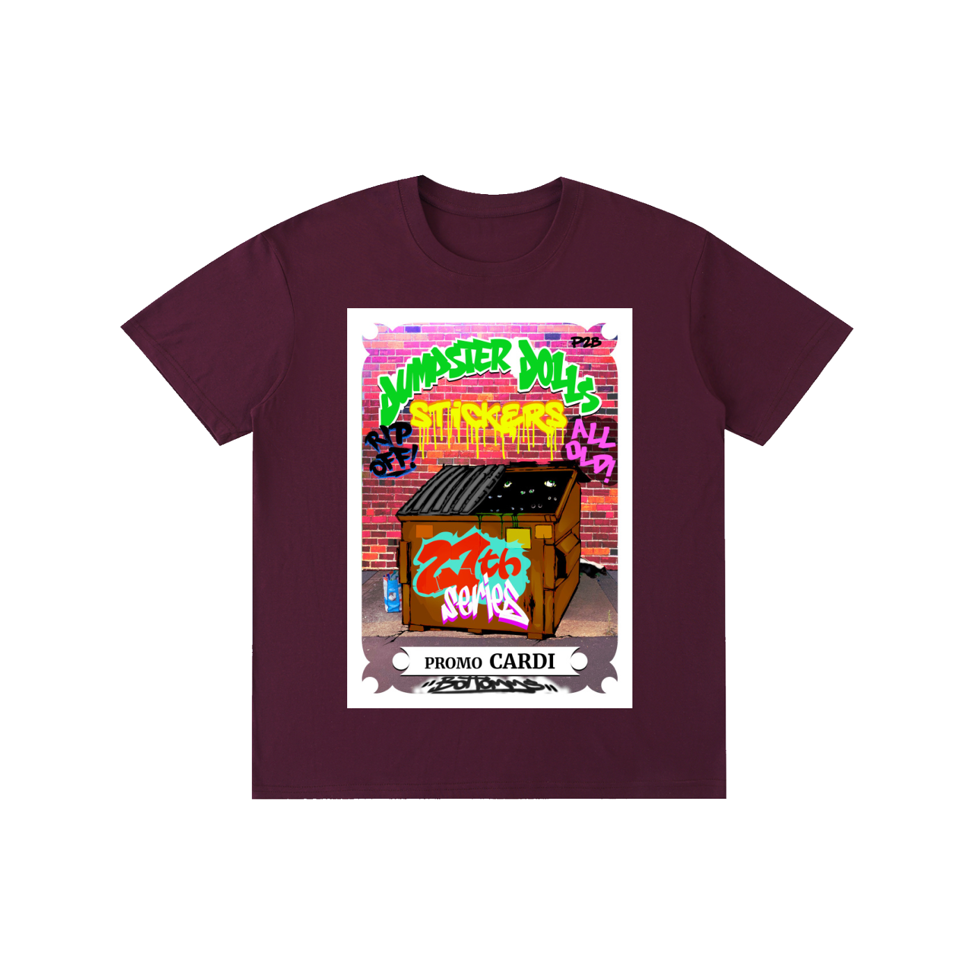 Dumpster Dolls - Promo Cardi - Multiple Colors - Pure Cotton Unisex T-Shirt
